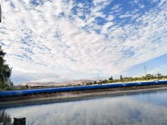 蓝天白云-党河风情线国家水利风景区