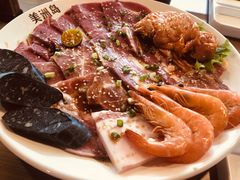 烤肉拼盘-美洲岛烤肉自助餐厅