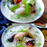 家常皮蛋瘦肉蔬菜粥做法，最好喝的粥