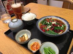 水煮牛肉定食-茶米烧腊茶餐厅(石龙店)