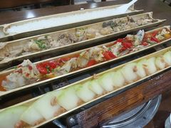 竹筒盐油饭-胡须哥网红竹筒菜