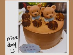 -咖咖熊蛋糕定制·英国蓝风车动物性淡奶油