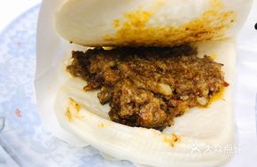 Fatty and Lean Meat Stuffed Flatbread