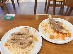 中份羊排手抓饭+酸奶-古楼兰新疆抓饭(龙湖河西天街店)