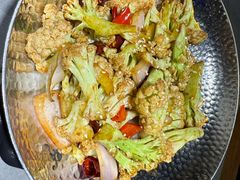 干锅有机花菜（经典开胃下饭菜）-姑苏家宴·苏帮菜·松鼠桂鱼(苏州总店)