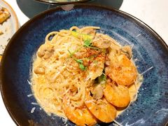 芝士蘑菇鲜虾意大利面-BE BRIGHT KITCHEN(正佳广场店)