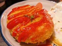 芝士炸土豆饼-金龙咖喱