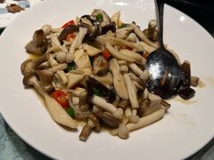 清炒茶树菇-仙店农庄(湖景农庄餐厅)