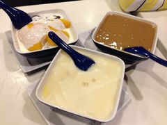 芒果紫米&腐竹薏米豆腐花&栗蓉西米露~-发记甜品(豉油街店)