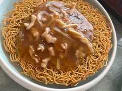 韭黄肉丝两面黄-白天鹅宾馆-宏图府餐厅