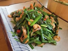 韭菜炒小河虾-烧肉馆(古北水镇景区店)