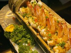 竹筒蒸鲜蒜银丝海虾-海天楼(天津泛太平洋店)