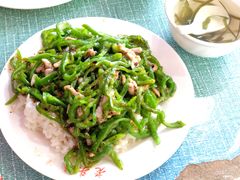 青椒肉丝盖浇饭-老头盖浇饭(南京新街口明瓦廊宏光酒店店)
