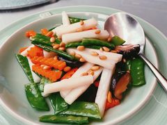 椰油清炒荷兰豆-唐廊烤鸭店(工体店)