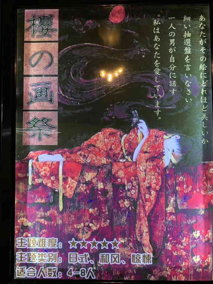 谜雾实景剧情密室逃脱(潮安店)-"四个人玩樱之画祭全程高速列车好像没