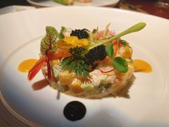 百香果酱佐北海道鲜虾鱼子酱沙拉-Olive橄榄花园漂亮饭主题布置餐厅(大望路店)
