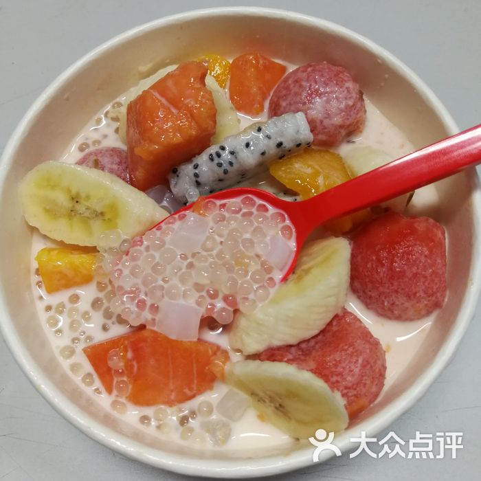 itea找茶什锦水果西米露图片-北京甜品饮品-大众点评网