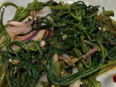 马拉盏炒通菜-大头虾越式风味餐厅(光明广场店)