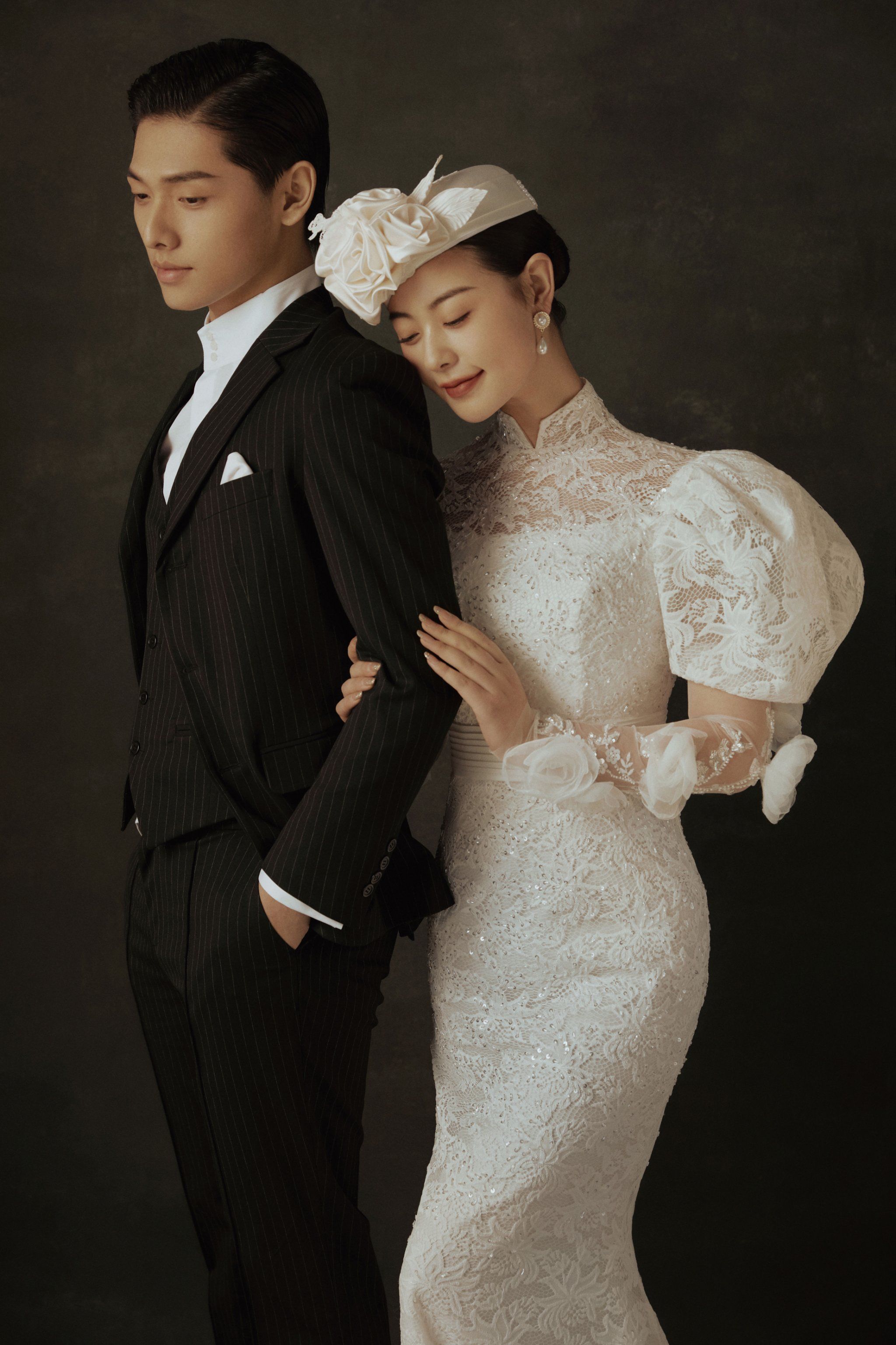 超喜欢的港风复古婚纱照