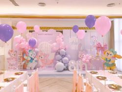 -团子宝宝宴派对百日宴生日布置策划·求婚策划·气球布置别墅民宿