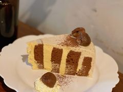 焦糖栗子巧克力奶油漩涡蛋糕-竹子咖啡bamboo coffee