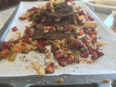 手抓烤羊排-呼吸森林·生态农庄农家乐私房菜