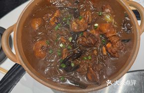 Stewed Free-Range Chicken with Wild Mushrooms and Vermicelli