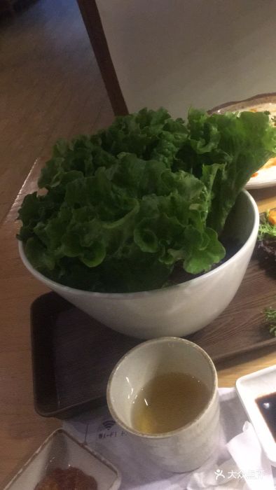 木槿花韩式木炭烤肉生菜图片