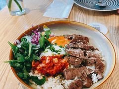 烤牛肉配泡菜温泉蛋饭-gaga(深圳福田星河COCO Park店)