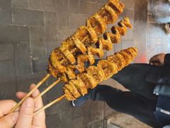 烤面筋-陈仓老街美食天地