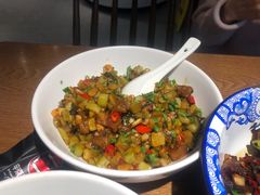 酸饥菜焖油渣-辣得叫湘菜(四明店)