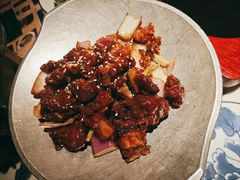 蒜香蜜汁排骨-绿茶餐厅(光谷世界城步行街店)