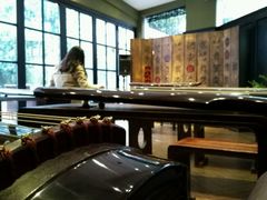 躲在角落里看美女弹琴-幽篁里古琴制作中心