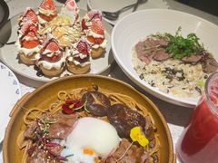 寿喜烧牛肩肉烩意面配温泉蛋-BE BRIGHT KITCHEN(正佳广场店)