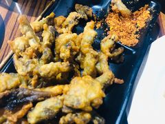 香炸蘑菇-老红桥炸灌肠牛肚锅烧烤(定福庄店)