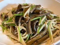 茭白炒现划鳝丝-玫瑰厅上海菜(兴国路店)