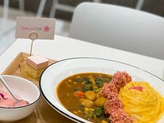 樱花炸鸡咖喱蛋包饭套餐-池奈·日式咖喱蛋包饭(老城根Gpark店)