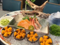 三文鱼甜虾海胆刺身拼盘-胆道·海胆专门店(凯德晶萃店)
