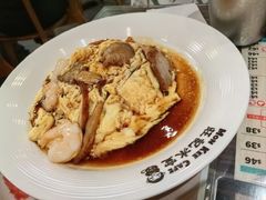 虾仁叉烧双拼滑蛋饭-旺记冰室(九龙中心大厦店)