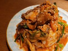 牛肉炒辣白菜-水之惠鲜鱼料理(王府大街店)