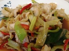 葱爆螺片-富临港·蒸汽海鲜·手抓海鲜·炒菜(栈桥店)