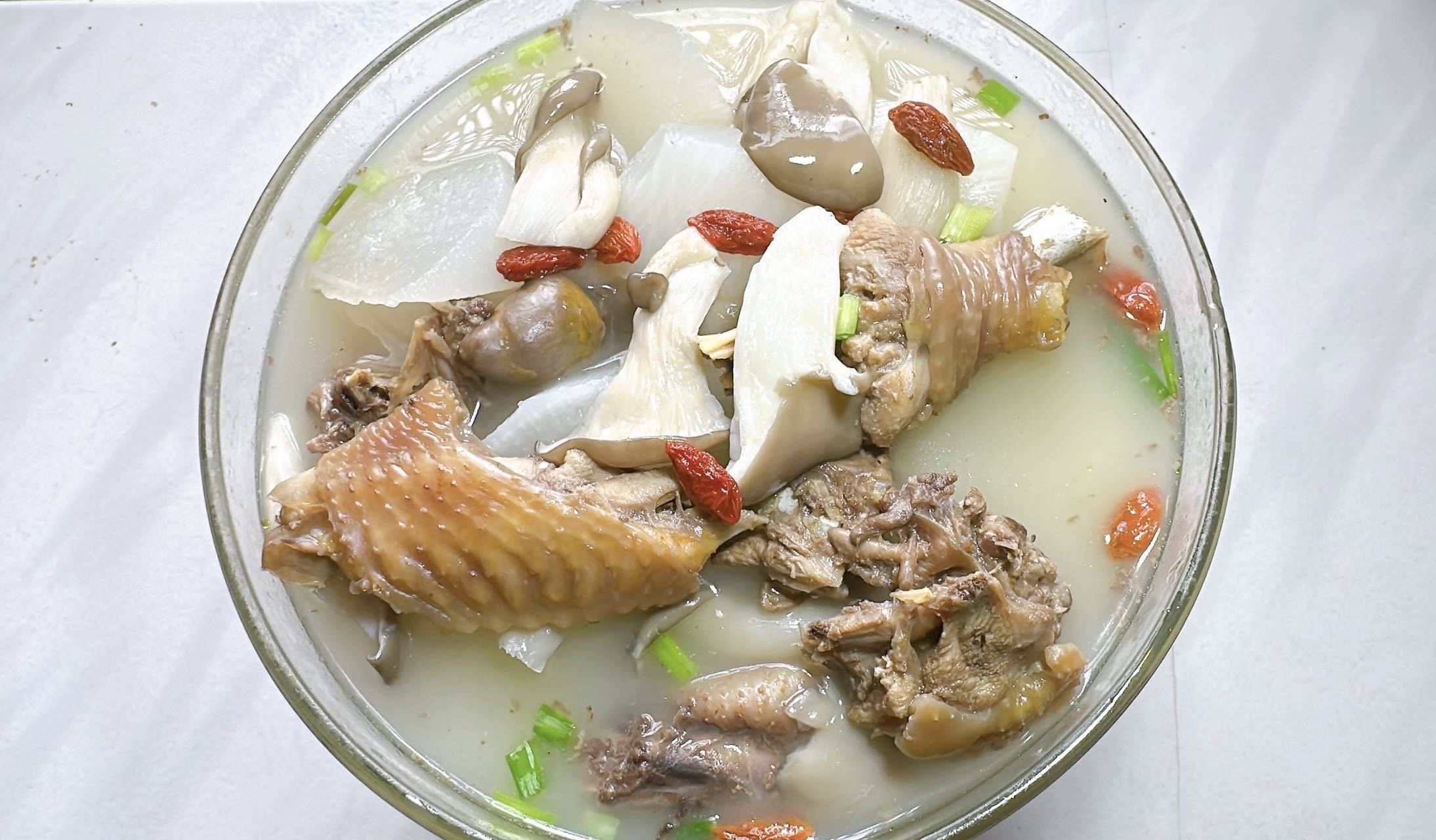 暖心鸡蘑汤来一碗