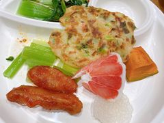 西葫芦饼。-素满香·素食自助餐(西安·民乐园店)