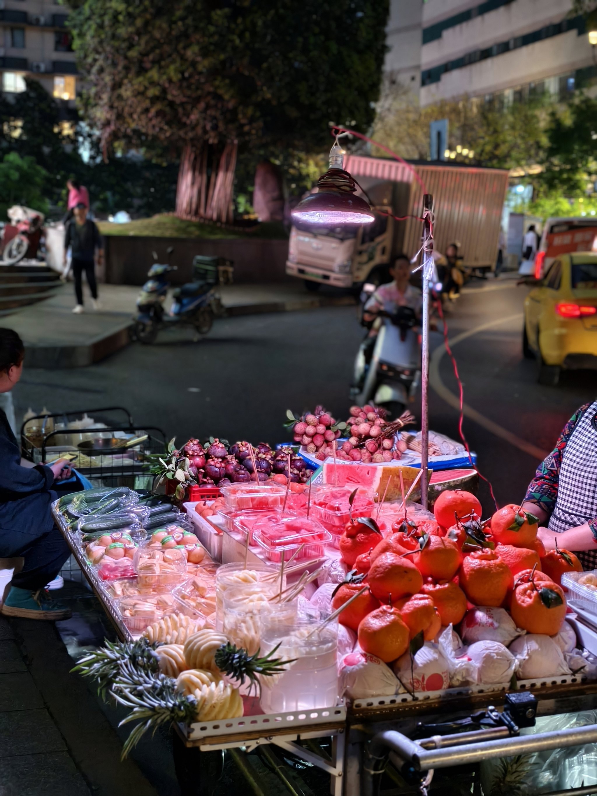 夜市照片真实路边照片图片