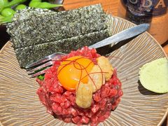 生牛肉拌海胆-九州酒场ひこぞう(1号店)