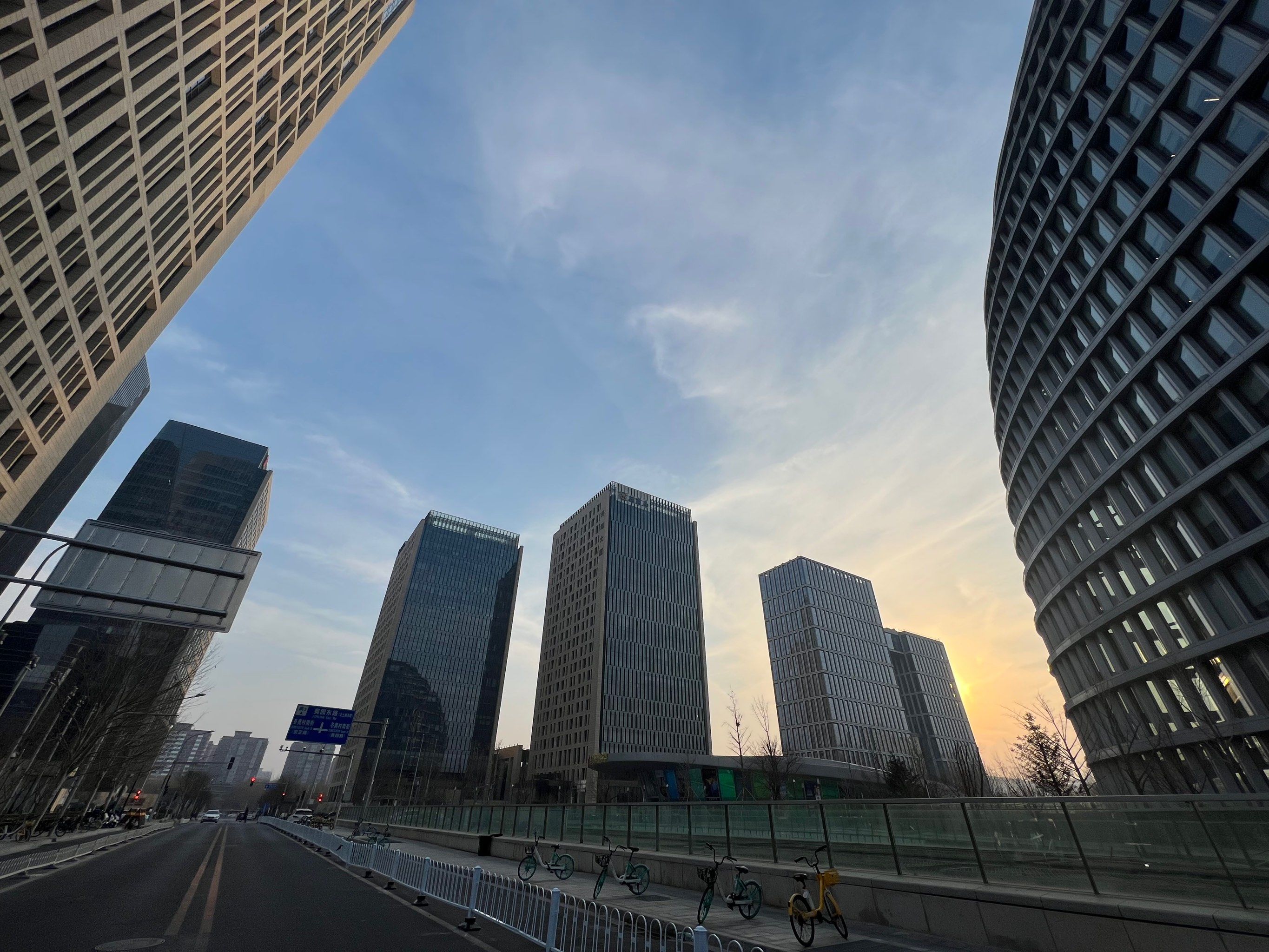 春节期间去安贞门附近转转,北投购物公园这边城市界面很新