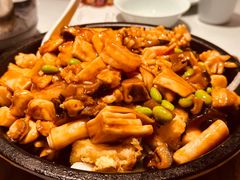 铁板八珍脆皮豆腐-百饺园酒楼(平山道店)