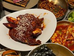 -草家酱蟹炭火烤肉店(珲春南路一店)