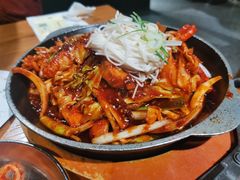 炒鱿鱼-姜虎东白丁韩国烤肉(吉利大厦店)