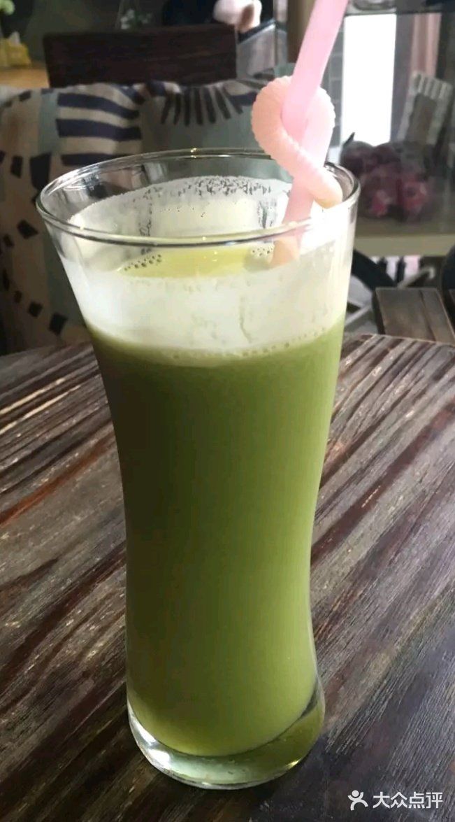 故事咖啡馆抹茶奶茶图片